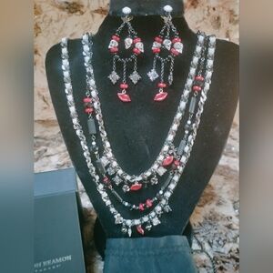 Erickson Beamon for target necklace and earring set.